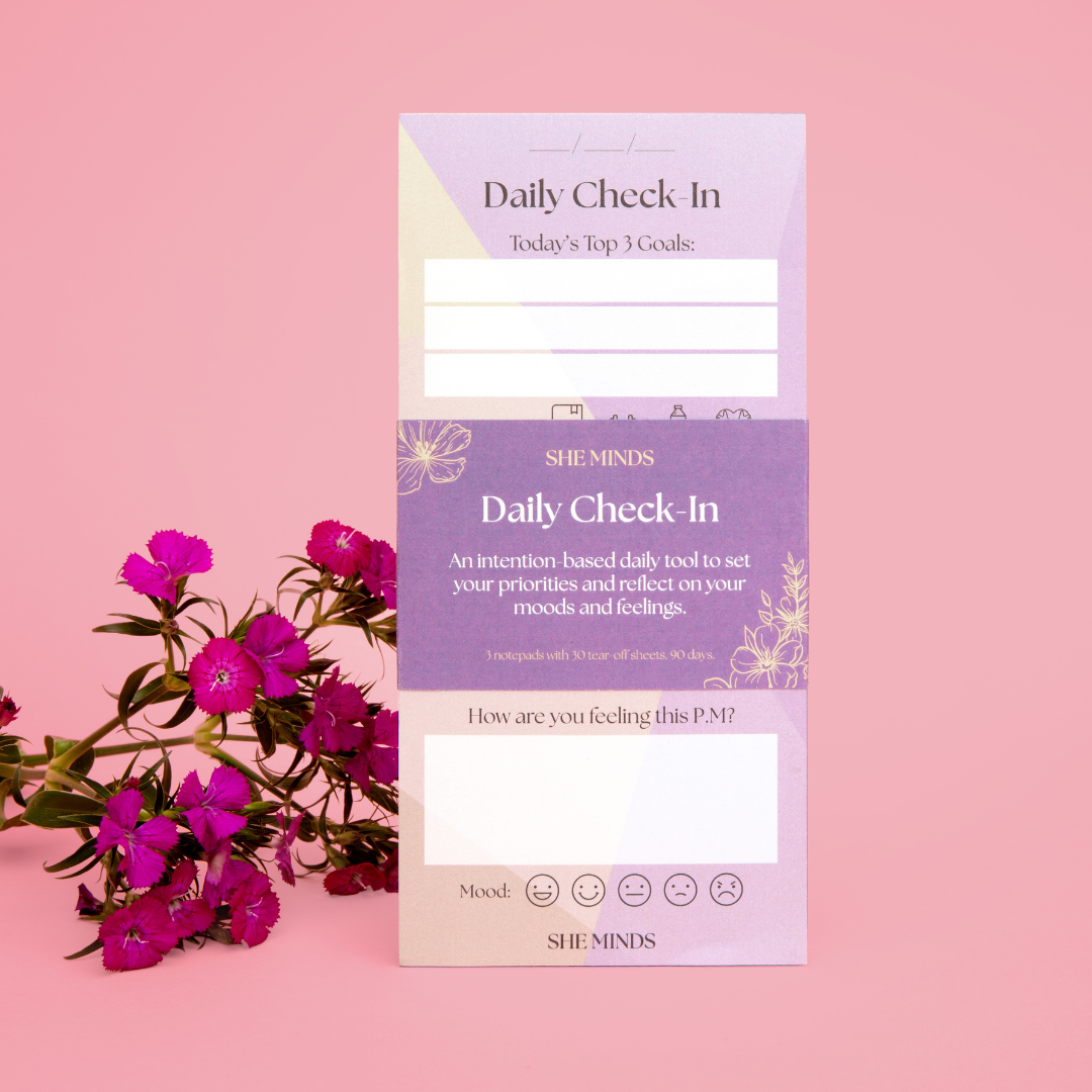 She H Notepad She Minds Daily Check In Notepad